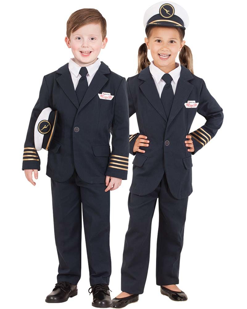 Qantas Captain's Uniform | Party Savers | Kids Costumes