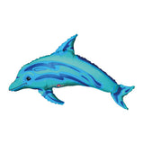 Ocean Blue Dolphin Mini Shape Foil Balloon Each