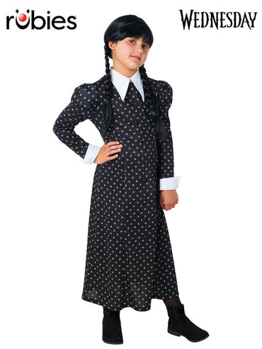 Girls Costume - Wednesday Deluxe Costume (Netflix Series)