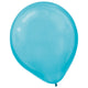 Caribbean Blue Latex Balloons Pearl 30cm 72pk