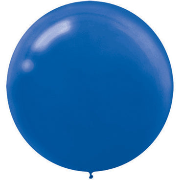 Bright Royal Blue Latex Balloons 60cm 4pk