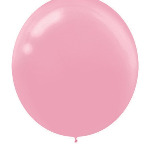 New Pink Latex Balloons 60cm 4pk