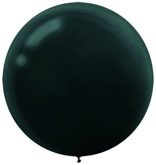 Black Latex Balloons 60cm 4pk