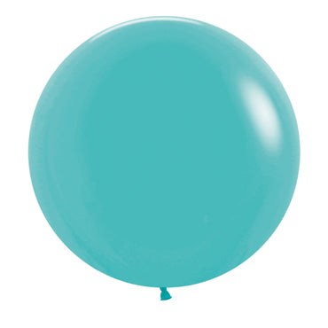 Caribbean Blue Latex Balloons 60cm 4pk