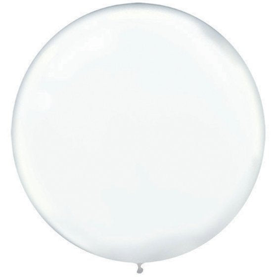 Clear Latex Balloons 60cm 4pk