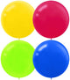 Assorted Latex Balloons 60cm 4pk