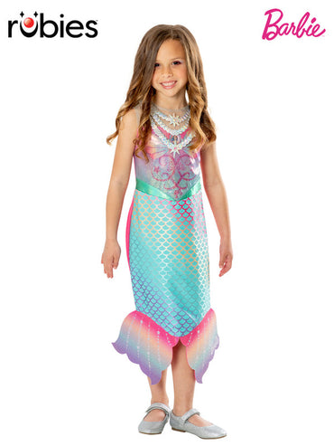 Girls Costume - Barbie Colour Change Mermaid Costume