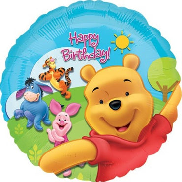 Pooh & Friends Sunny Birthday Foil Balloon 45cm Each