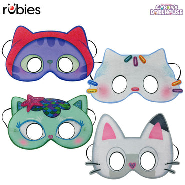 Gabby’s Dollhouse Felt Mask Assortment 4pk Size 3+