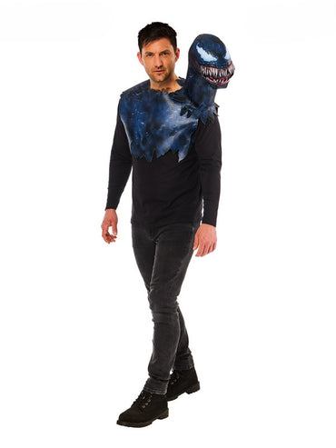 Venom Symbiote 3D Costume Top for Adults