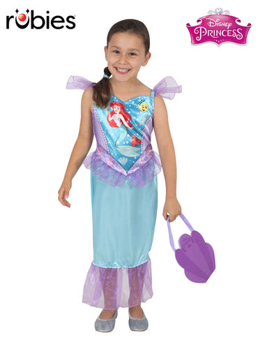 Girls Costume - Ariel Costume And Bag Set