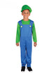 Boys Costume - Green Plumber Boy Costume