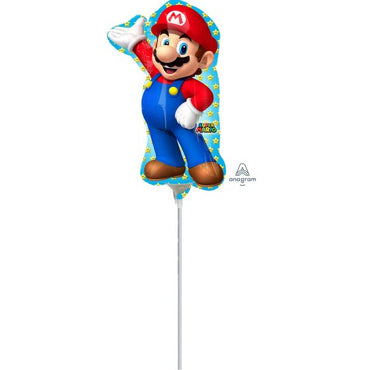 Super Mario Brothers Mini Shape Foil Balloon Each