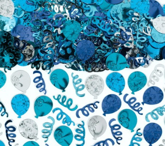 Blue Party Balloons Confetti 70g