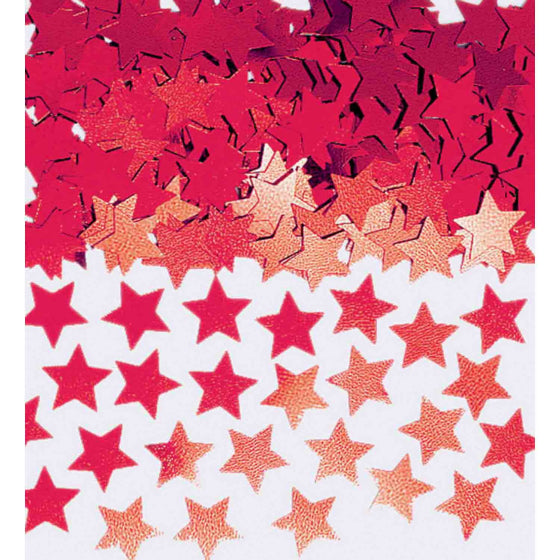 Red Mini Stars Confetti 7g