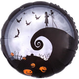 Panoramic Nightmare Before Christmas Jumbo Shape Foil Balloon 71cm Each