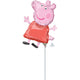 Peppa Pig Mini Shape Foil Balloon Each