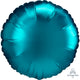 Aqua Circle Satin Luxe Foil Balloon 45cm Each