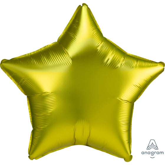 Lemon Star Satin Luxe Foil Balloon 45cm Each