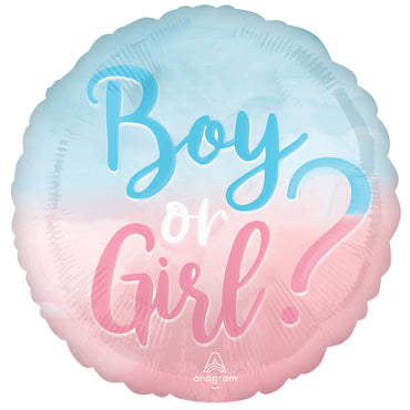 The Big Reveal Boy or Girl? Foil Balloon 45cm Each