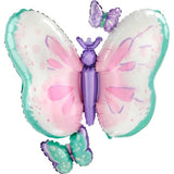 Flutters Butterfly SuperShape Foil Balloon 73cm x 71cm Each