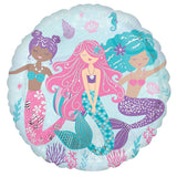 Shimmering Mermaid Foil Balloon 45cm Each