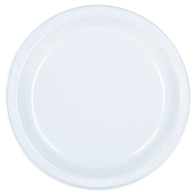 Plastic Round Banquet Plates 26cm 20pk