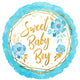 Sweet Baby Boy Floral Geo Foil Balloon 45cm Each