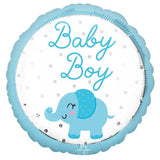 Baby Boy Elephant Foil Balloon 45cm Each