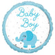 Baby Boy Elephant Foil Balloon 45cm Each