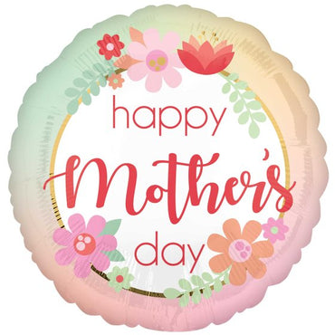 Happy Mother's Day Filtered Ombre Foil Balloon 45cm Each