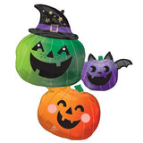 Fun & Spooky Pumpkin Stacker SuperShape Foil Balloon 73cm x 83cm Each