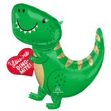 You're Dino-Mite Dinosaur & Heart SuperShape Foil Balloon 73cm x 78cm Each