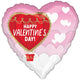 Happy Valentine's Day Hot Air Balloon Foil Balloon 45cm Each