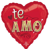 Just My Type Te Amo Jumbo Shape Foil Balloon Each