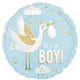 Special Delivery Baby Boy Foil Balloon 45cm Each