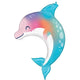 Under the Sea Dolphin SuperShape Foil Balloon 78cm x 83cm Each