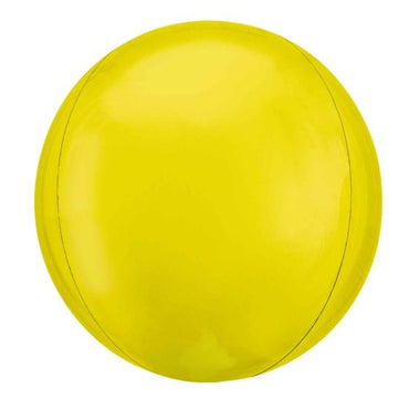 Vibrant Yellow Orbz Balloon 40cm Each