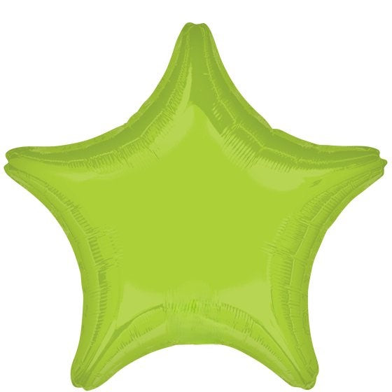 Vibrant Green Star Foil Balloon 45cm Each