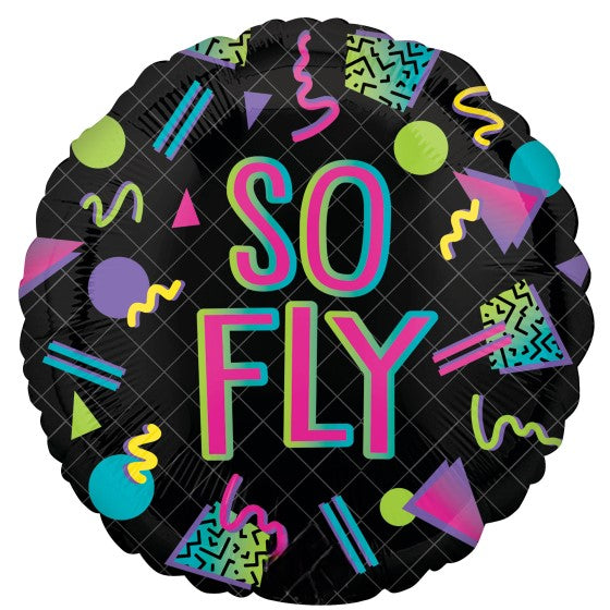 90s Party So Fly Foil Balloon 45cm Each