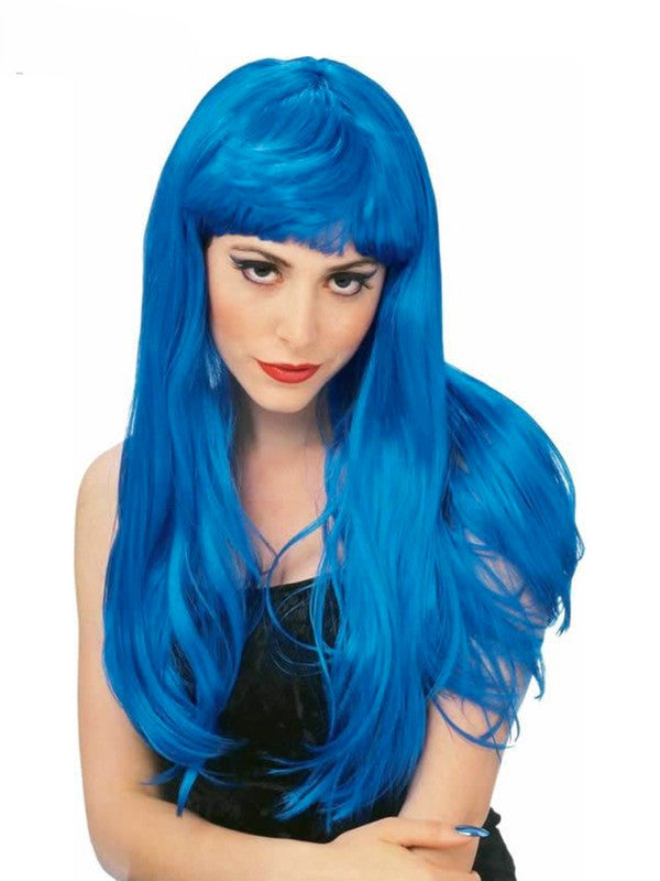 Glamour Blue Adult Wig