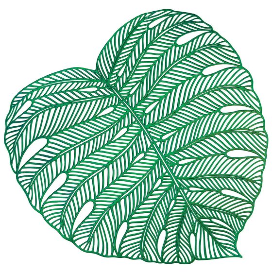 Banana Leaf Vinyl Placemat 37cm x 39cm Each