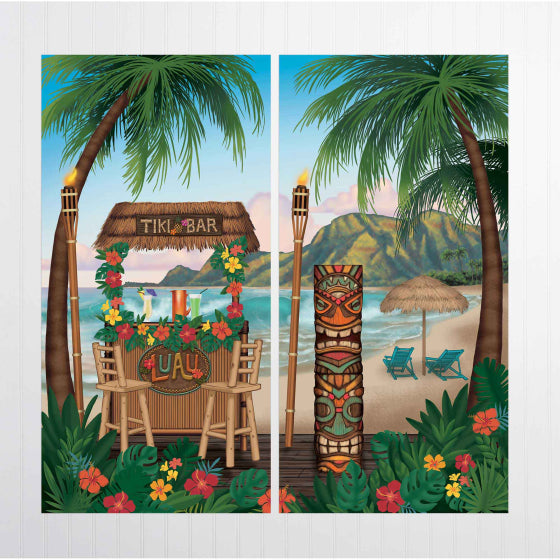 Vintage Tiki Scene Setter 82cm x 165cm 2pk