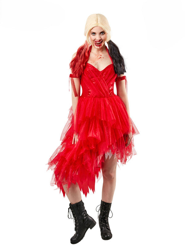 Women Costume - Harley Quinn Red Dress Costume