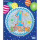 Happy 1st Birthday Boy Badge 6cm Each