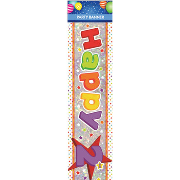 Happy 2nd Birthday Banner Each