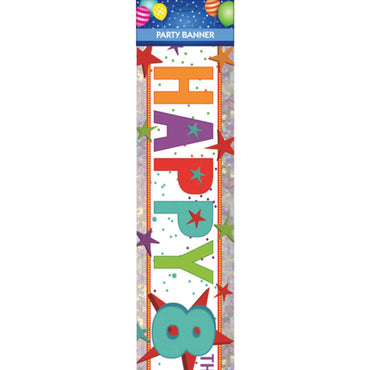 Happy 8th Birthday Banner Each