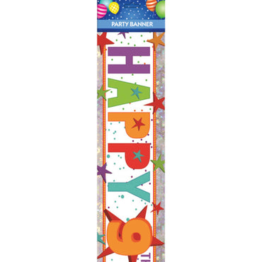 Happy 9th Birthday Banner Each