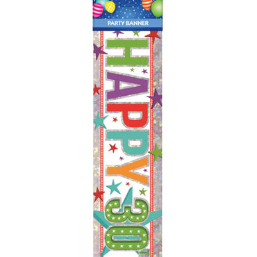 Happy 30th Birthday Multi Banner Each