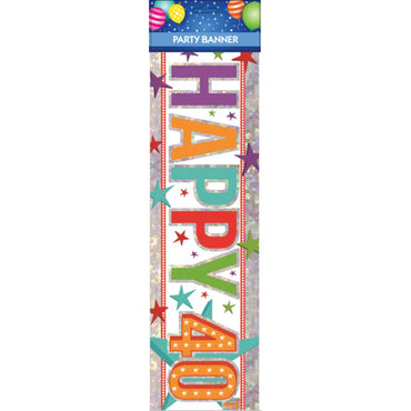 Happy 40th Birthday Multi Banner Each